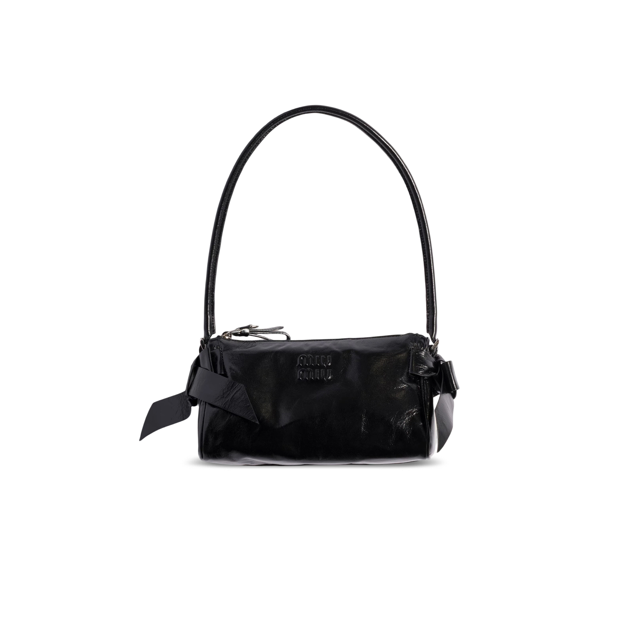 MIU MIU SHINY LEATHER POUCH 5NE029 (21*12.5*9.5cm)